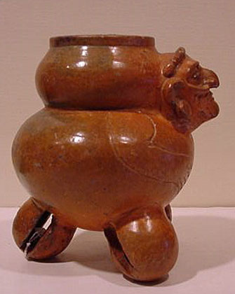 Mayan Plumbate Rattle Bowl