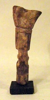 La Tolita Carved Bone, Semi Standing Figure