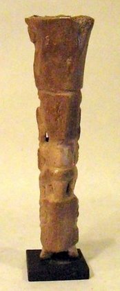 La Tolita Carved Bone, Standing Female Figure