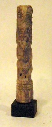 La Tolita Carved Bone, Standing Male Figure