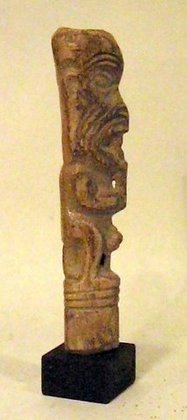 La Tolita Carved Bone, Standing Male Figure