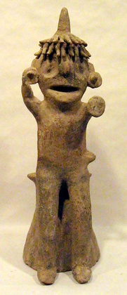 Toltec Incensario with Male Figure; El Chanal Colima